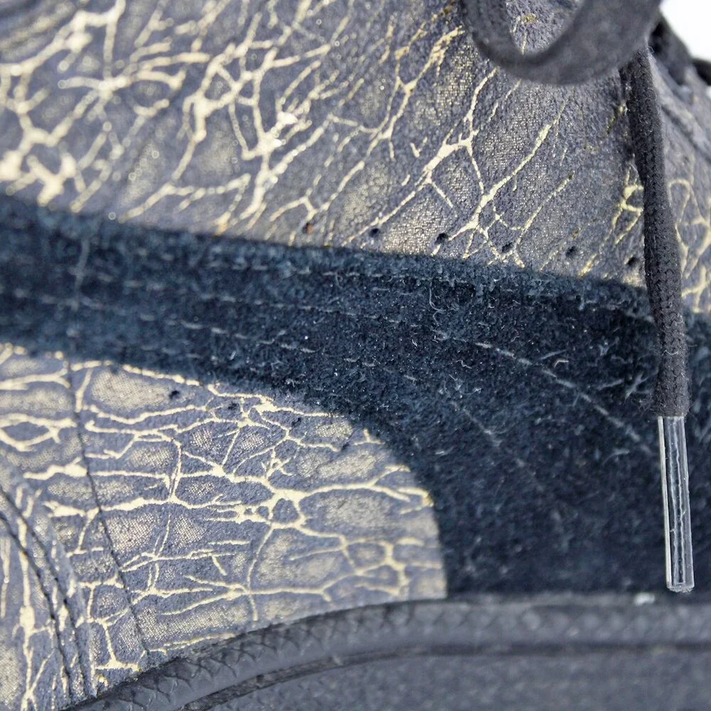 Puma Sky Wedge Gray/Gold Thread Iridescent Womens High Top Sneakers: Size 9.5 - Picture 5 of 9